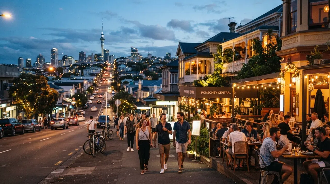 Ponsonby, Auckland: la cresta donde la ciudad va a comer